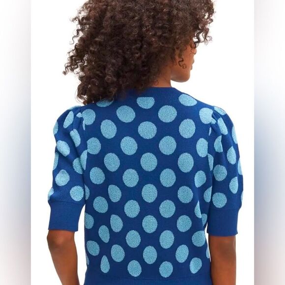 Kate Spade Seaside Dot sweater Size XS NWOT! Gorgeous! Riverblue - Picture 3 of 4
